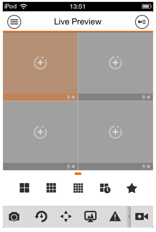 перегляд он-лайн відео через меню Live Preview