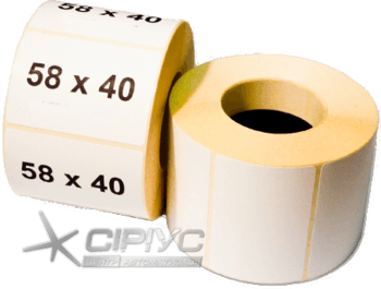 Термоетикетка самоклеюча 58 х 40