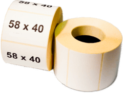 Термоетикетка самоклеюча 58 х 40