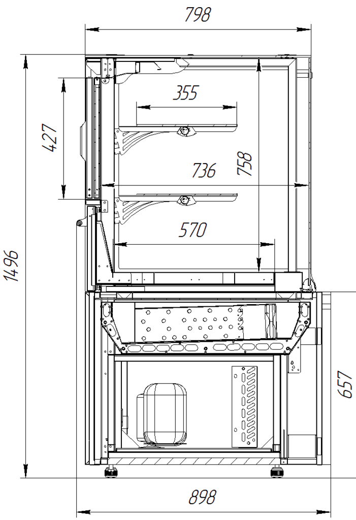 Дакота Cube F ВП з висувним піддоном