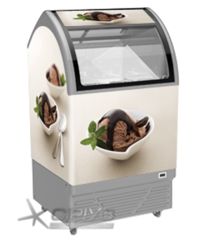 Морозильна вітрина для вагового морозива M100Q - Juka 3 види морозива