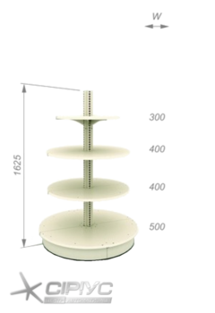 Стелаж кругла гондола Modern Expo