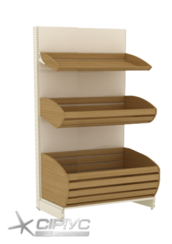 Стелаж для хліба та випічки пристінний