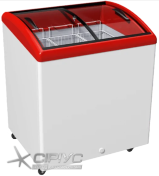 Морозильна скриня з гнутим склом M200S — Juka